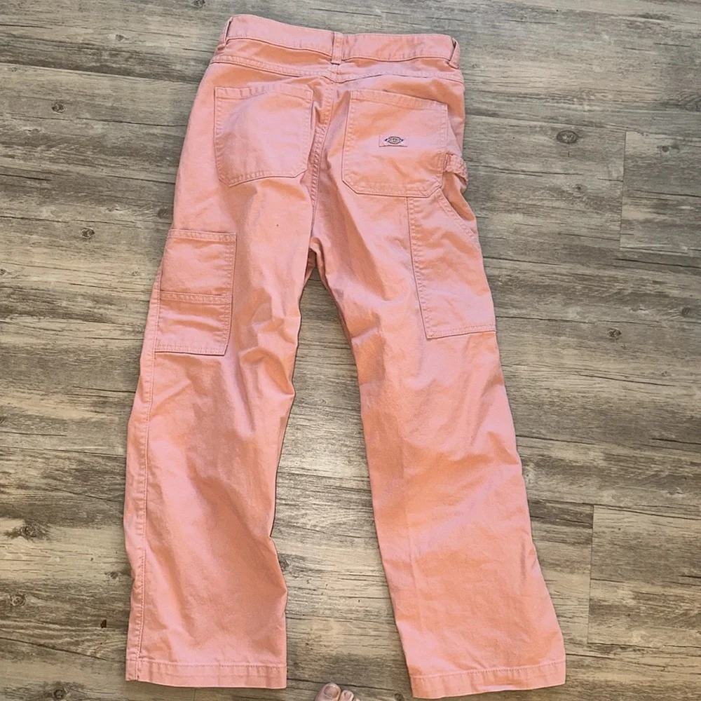 Dickies Salmon Pink Cargo Pants Sz 0 - Picture 4 of 6